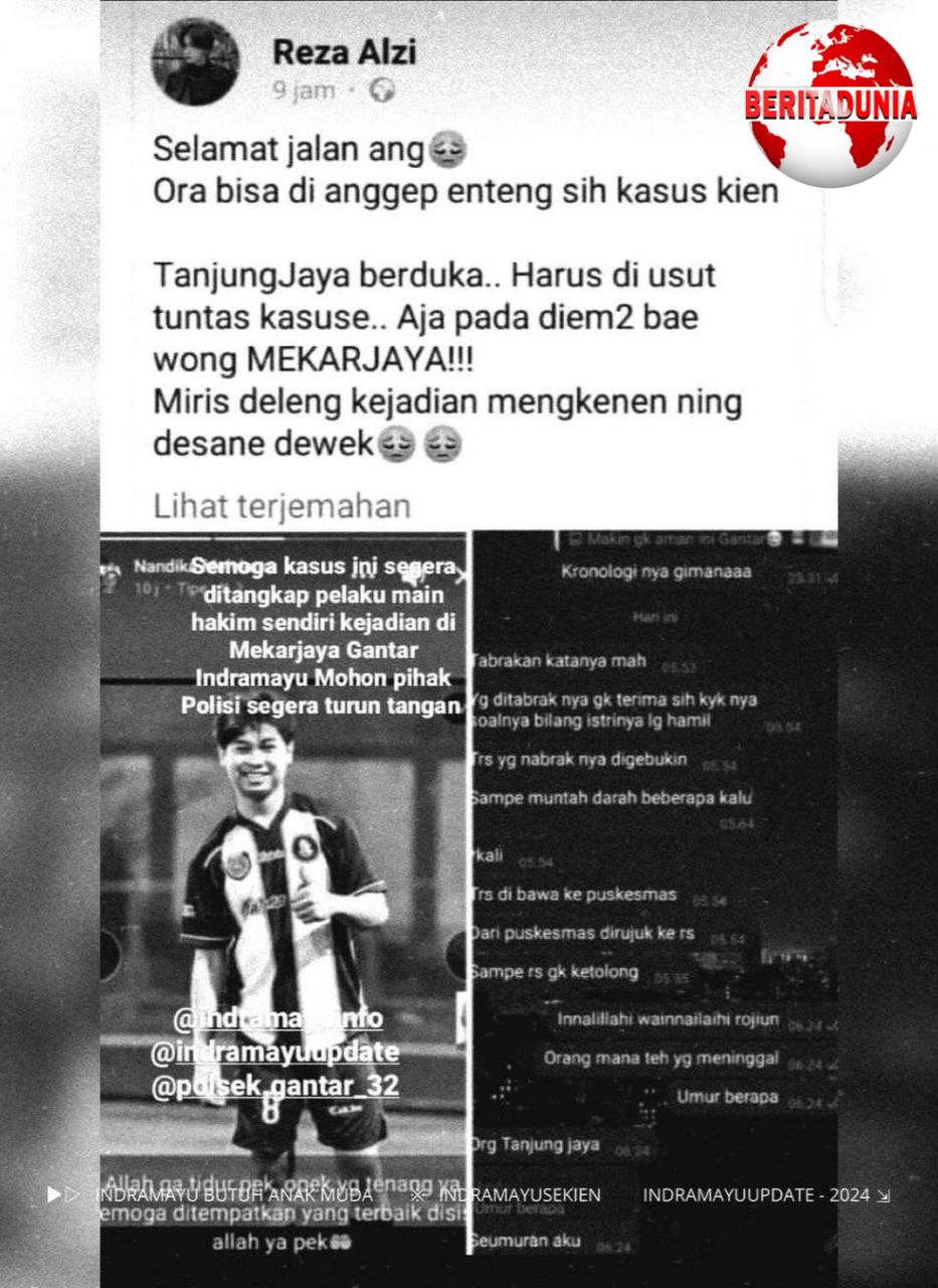 Tewas Dianiaya Jelang Idul Adha Berawal dari Kecelakaan Lalu Lintas
