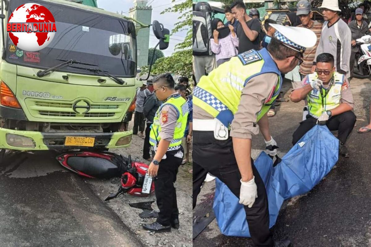 Tragis! Truk Fuso Diduga Rem Blong Tabrak Satu Keluarga, Anak 7 Tahun Tewas Terlindas