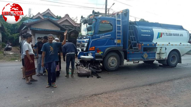 Seorang Pengendara Roda Dua Mengalami Kecelakaan Lalu Lintas Dan Tewas Ditempat Kejadian!