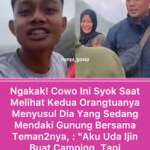 Viral: Remaja Ini Syok Dijemput Orangtuanya Saat Naik Gunung