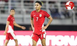 Penyerang Timnas Indonesia, Marselino Ferdinan dalam duel FIFA Matchday melawan Chinese Taipei di Stadion Gelora Bung Tomo, Surabaya, Jumat (5/9/2025). (Infoberitadunia/Abdul Aziz)