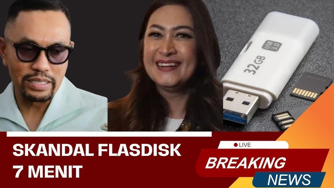 Ilustrasi flashdisk putih yang menjadi pusat kontroversi