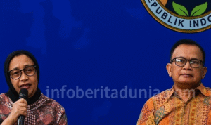 Pejabat BGN dalam konferensi pers mengenai kasus pelecehan Kepala SPPG di Bekasi