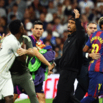 Screenshot_1 Lamine Yamal beradu argumen dengan Dani Carvajal seusai laga El Clásico Real Madrid vs Barcelona di Santiago Bernabéu, 26 Oktober 2025.