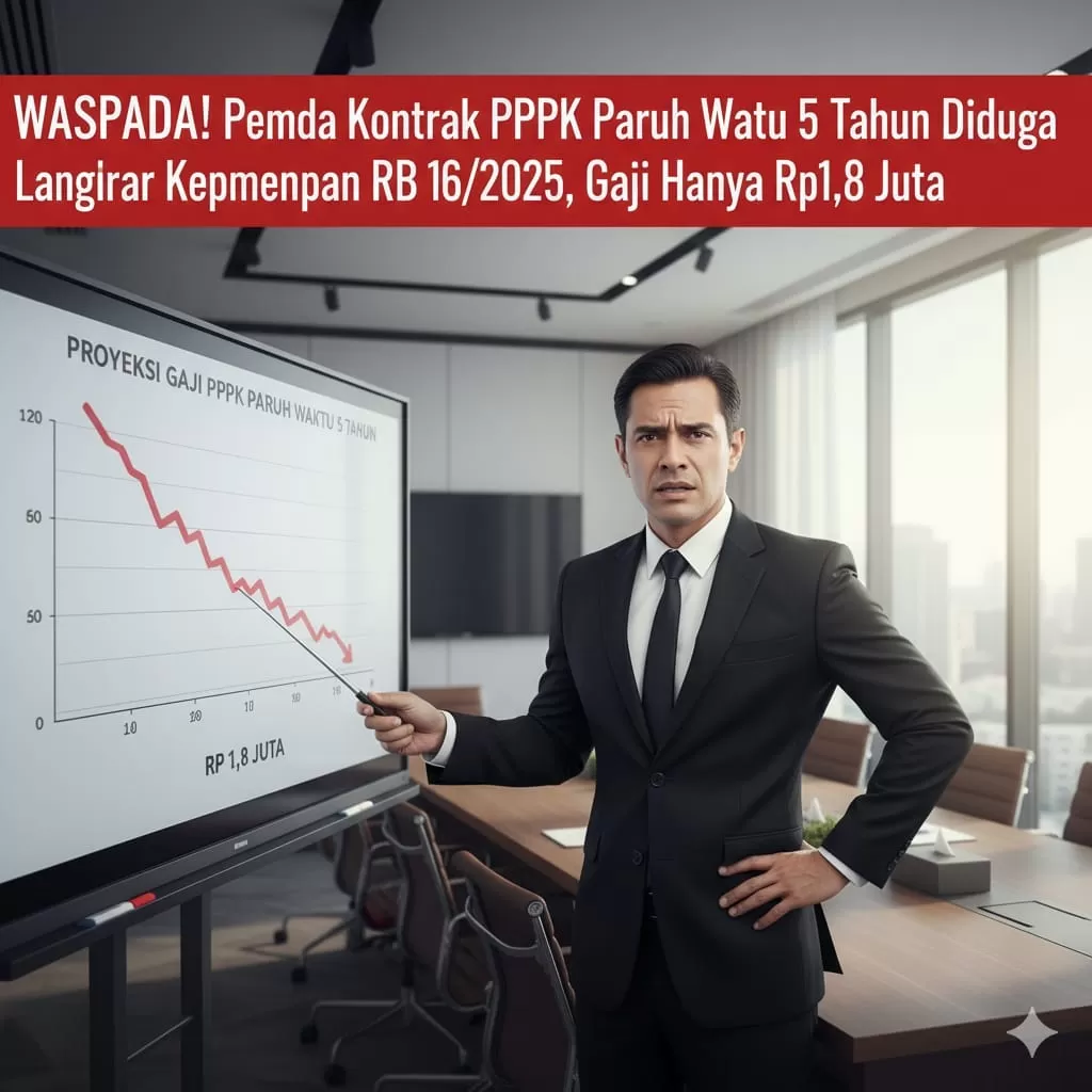 Ilustrasi ASN PPPK paruh waktu setelah terbitnya aturan gaji dalam Kepmenpan RB 16/2025.